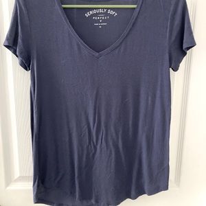 XS Aeropostale navy blue soft v neck